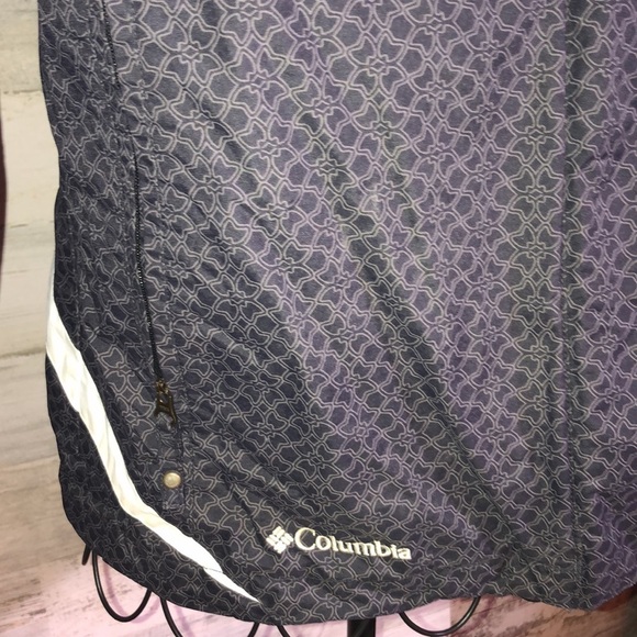 Columbia Interchange Dark Grey Hooded Waterproof Windbreaker Jacket Womens SM​​​ - Picture 3 of 8